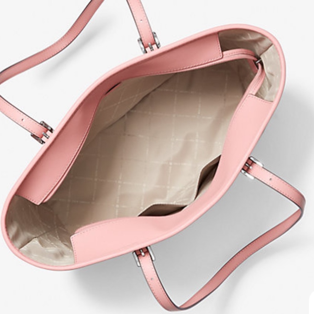 MICHAEL KORS POWDER BLUSH COLOR 
Jet Set Travel Large Logo Tote Bag - Picture 8 of 15